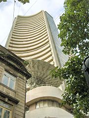 The Bombay Stock Exchange Sensex index reflects investor confidence in the Indian economy.