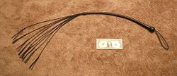 A leather cat o' nine tails