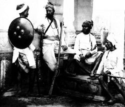 Rajput warriors, ca. 1860.