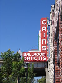 Cain's Ballroom, the site of Wills' popular radio broadcasts and dance performances in the late 1930s.