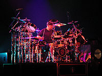 Drummer Neil Peart in concert with Rush. Milan, Italy (September 21, 2004)