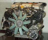 A Porsche 928 S3 (288 PS) engine on exhibition in Deutsches Museum (Munich).