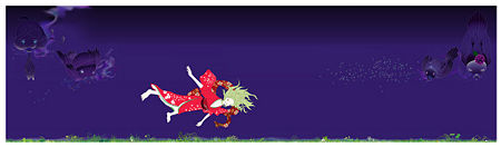 Mujina, by Japanese Pop artist Chiho Aoshima, a member of the Kaikai Kiki group