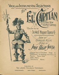 Sheet music cover, 1896