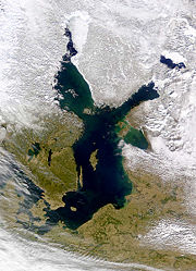 Baltic Sea in winter (NASA)