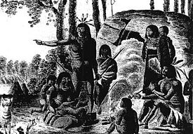 A Chippewa family, circa 1821