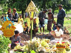 A funeral in Bali
