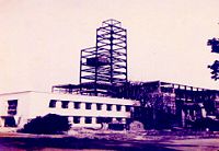 The main building of the institute during construction (January 1955)