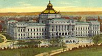 Main Library of Congress building at the start of the 20th century