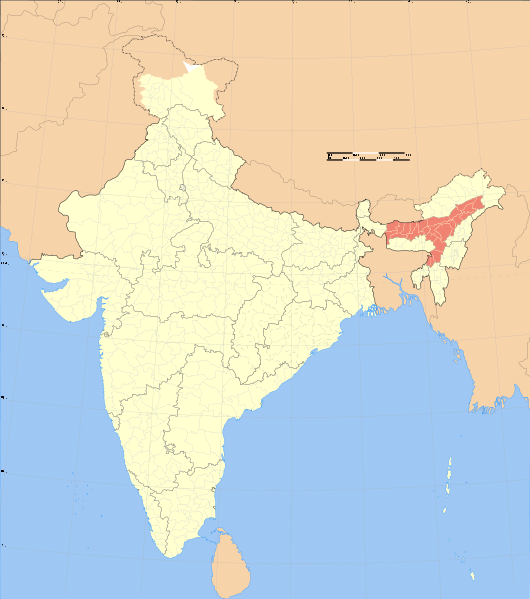 Image:India Assam locator map.svg