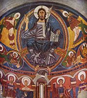 Fresco from Church of St. Clement, now in Museo de Arte de Cataluña.