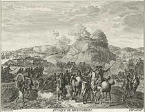 Battle of Saint Kitts, 1782, as described by an observer in a French engraving titled "Attaque de Brimstomhill"