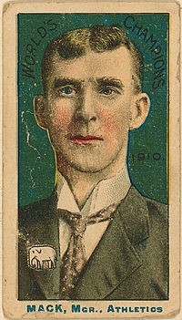 Connie Mack baseball card, 1910