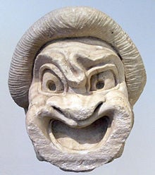 Afbeeldingsresultaat voor mask greek comedy