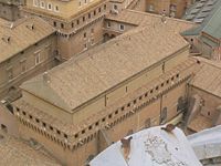 Exterior of the Sistine Chapel.