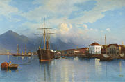 The port of Batumi on the Black Sea, as it was in 1881. Here the Doukhobors embarked on their transatlantic journey in 1898 and 1899
