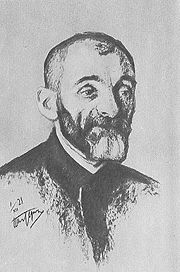 Portrait of Lev Shestov by Leonid Pasternak, 1910
