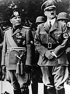 Adolf Hitler and Benito Mussolini in Yugoslavia
