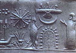 Sumerian Annuanki gods with the Tree of Life