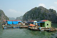 Floating fishing village
