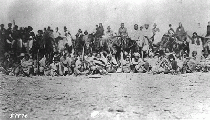 Navajo on the Long Walk to Bosque Redondo, 1864.