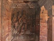 Badami Cave Temples--Sanctum sanctorum inside Cave No.1