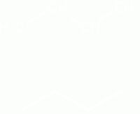 Structural formulas for n-butane.