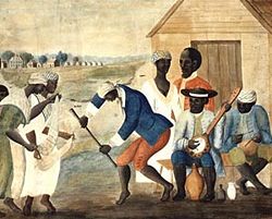 Detail from "The Old Plantation"