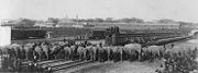 Ringling Brothers trains and elephants