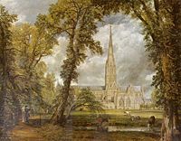 Salisbury Cathedral by John Constable, c. 1825.