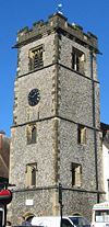 Fifteenth century clock tower of St Albans
