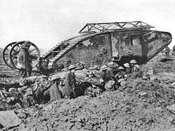 C-15, a British Mark I "male" tank, September 25, 1916