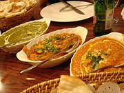 Typical north Indian dishes.