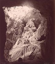 The entrance to Nettle Cave, circa 1888.