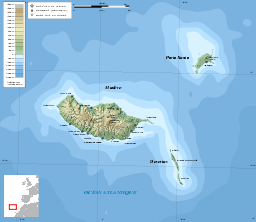 Distribution of the islands of the archipelago (not including the Savage islands)