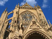 St. Etienne's Cathedral in Metz, where Bossuet was made a canon at age 13.