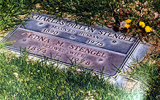 Grave site of Casey Stengel