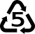 5 is a resin identification code used in recycling to identify polypropylene.