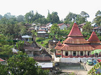 The village of Pariangan, located on the slopes of Mount Marapi, is in folklore said to be the first Minangkabau village.
