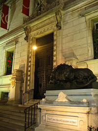 Corcoran Gallery of Art, main entrance on  17th Street.