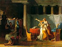 The Lictors Bring to Brutus the Bodies of His Sons (1789).