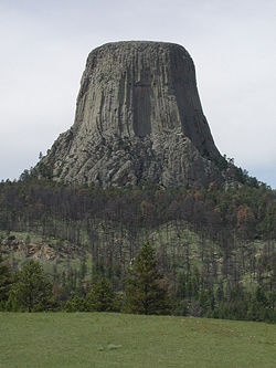 Mato Tipila (Devils Tower) at Devils Tower National Monument.