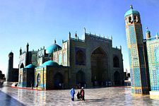The Blue Mosque in Mazari Sharif.