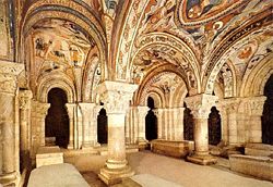 The painted crypt at Léon, Spain.