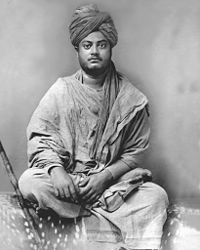 Swami Vivekananda (1863-1902) an Indian Hindu sage of the nineteenth century, in Jaipur.