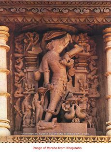 Sculpture of Varaha from Khajuraho