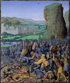 The Battle of Gilboa by Jean Fouquet