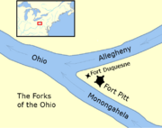 Location of Fort Duquesne