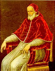 Pius V declared that indulgences could no longer be related to fees or donations.