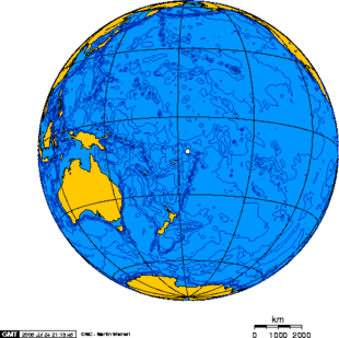 Orthographic projection centered over Wallis and Futuna Islands.